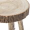 Decorative Antique Log Cabin Natural Wooden Accent Stool Side Table